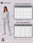 PINSPARK 2 Piece Outfits for Women 2024 Fall Travel Outfits Long Sleeve Tracksuit Lounge Sets Half Zip Sweatsuits Joggers Sets with Drawstring,Black Medium