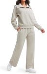 Libin Women 2 Piece Outfits Tracksuit Sets Sweatpants Sweatsuit Set Workout Lounge Sets for Women Fall Winter Travel Vacation Casual Trendy Outfits Sweatshirt Pullover, Khaki Medium