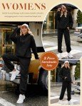 HEEKPEK Womens 2 Piece Sweatsuit Lounge Sets Outfits Track Suits Hoodies Sweatshirt Sweatpants Joggers Matching Set 2024 Fall