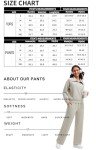 Libin Women 2 Piece Outfits Tracksuit Sets Sweatpants Sweatsuit Set Workout Lounge Sets for Women Fall Winter Travel Vacation Casual Trendy Outfits Sweatshirt Pullover, Khaki Medium