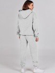 ANRABESS Womens 2 Piece Outfits Lounge Hoodie Oversized Sweatshirt Jogger Sweatpants Y2K Tracksuit Sweatsuit Set Fall Clothes, Light Gray, Medium