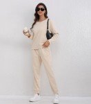 DAVID ARCHY Women Sweatsuits 2 Piece Set Casual Sweat Set for Women Pullover and Jogger Sweatpants Tracksuit Lounge Set