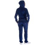 Velour Tracksuits Womens Jogging Track Suit for Women Set 2 Piece Outfits SweatPants, Navy, Small