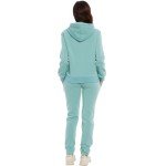 Eylhot Women's 2 Piece Sweatsuits Long Sleeve Drawstring Tracksuits Pullover Hoodies and Sweatpants Lounge Set, Green, Large