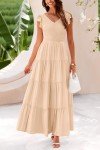 PrettyGarden Women's Summer V Neck Maxi Dress