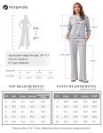 PINSPARK Two Piece Sets for Women Long Sleeve Crewneck Sweatshirts Athletic Straight Leg Lounge Set Tracksuit Outfits Fall 2024 Espresso L