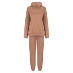 Womens 2 Piece Tracksuits Long Sleeve Hooded Pullover Casual Joggers Sweatsuits Set Baggy Trendy Workout Tracksuits