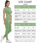 PINKSAVIOR Workout Sets for Women Two Piece Outfits Seamless High Waist Leggings Yoga Crop Tops Athletic Sports Gym Sets(P005M-Avocado）
