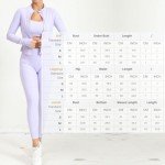 Workout Gym set for Women, align style, Fitness Sports Running Clothes Yoga Sportswear, 3 piece set. (Medium, Light Purple)