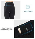 THE GYM PEOPLE Thick High Waist Yoga Pants for Women, Tummy Control Workout Running Yoga Leggings with Pockets (X-Large, Black)