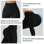 Womens Workout Sets 2 Pieces Outfits Seamless Long Sleeve Crop Tops Tummy Control Leggings Tracksuit Sweatsuits Sets