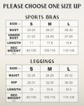 Two Piece Workout Sets for Women Teardrop Sleeveless Sports Bras High Waist Leggings Pilates Gym Yoga Outfits
