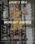 Seamless Workout Sets for Women 2 Piece Outfits High Waist Yoga Shorts Padded Sports Bra and Biker Short Set