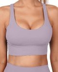 Grace Form Sports Bra for Women Strappy Padded Medium Support Yoga Bra Workout Bra for Women