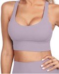 Grace Form Sports Bra for Women Strappy Padded Medium Support Yoga Bra Workout Bra for Women