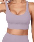 Grace Form Sports Bra for Women Strappy Padded Medium Support Yoga Bra Workout Bra for Women