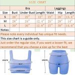 Seamless Ribbed Yoga Gym Workout Sets for Women 2 Piece, Cute Summer Crop Top and High Waist Leggings Matching Workout Set, Two Piece Workout Shorts Outfits with Removable Pad Bra (L, Purple Blue)