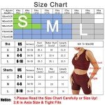 JN JANPRINT Workout Sets for Women 2 Piece Ribbed Seamless Yoga Outfits Crop Tank High Waist Exercise Shorts Sports Bra Tracksuits Coffee, Small