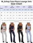 M_Eshop 2 Piece Set Women Outfit Lounge Sets Skims Square Neck Tank Crop Top and Flare Leggings Fold Over Yoga Pants Y2K Pjs (CA/US, Alpha, Small, Regular, Regular, Light Grey)