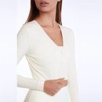 Workout Sets for Women 2 Pieces Outfits Long Sleeve Tops High Waist Yoga Leggings Sets, Beige, Large