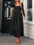 Hotexy Women's Long Sleeve Maxi Dress with Pockets