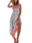 CUPSHE Women's Floral Maxi Sundress - Mint X-Large