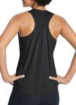 BALEAF Womens Workout Tank Tops Racerback Sleeveless Yoga Tops Athletic Running Shirts Gym Clothes Black L