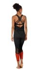 icyzone Yoga Tops Workouts Clothes Activewear Built in Bra Tank Tops for Women (M, Black)
