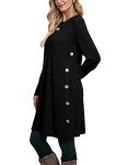 Jescakoo Women's Black Long Sleeve Casual Dress