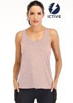 Fihapyli ICTIVE Workout Tank Tops for Women Yoga Tops for Women Loose fit Backless Muscle Tank Racerback Tank Tops Summer Gym Tops for Women Running Tank Tops Workout Tops for Women Apricot S