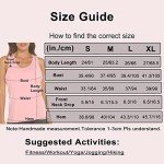 MOVEUP Womens Cross Back Racerback Workout Tank Tops Sleeveless Yoga Gym Fitness Shirts Fluorescent Pink