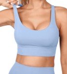 Grace Form Strappy Sports Bra for Women, Yoga Bra, Medium Support Push Up Athletic Running Sports Bra Women Workout Top