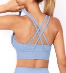 Grace Form Strappy Sports Bra for Women, Yoga Bra, Medium Support Push Up Athletic Running Sports Bra Women Workout Top