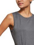 BALEFA Women's Workout Tank Tops Sleeveless Athletic Sport Shirts Gym Running Yoga Tops Gray Size L