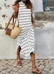 Women's Summer Striped Racerback Maxi Dress