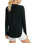 G4Free Women's UPF 50+ UV Shirts Long Sleeve Workout Sun Shirt Outdoor Gym Hiking Tops Quick Dry Lightweight Black