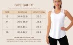 Aeuui Womens Workout Tops Sleeveless Racerback Tank Tops Mesh Yoga Athletic Running Shirts Gym Clothes for Women White