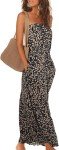 Addkaka Women's Off-Shoulder Maxi Dress with Pockets
