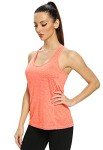 ROSYLINE Workout Tank Tops for Women Racerback Yoga Tops Quick Dry ​Activewear Tanks Bl Lightblue LightGreen Orange S