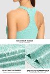 ROSYLINE Workout Tank Tops for Women Racerback Yoga Tops Quick Dry ​Activewear Tanks Bl Lightblue LightGreen Orange S