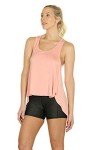 icyzone Open Back Workout Tops for Women - Athletic Activewear Shirts Exercise Yoga Tank Tops (M, Pale Blush)
