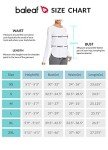 BALEAF Women's Long Sleeve Shirt UPF50+ Workout Tops Rash Guard T Shirts Sun Protection Quick Dry Workout Hiking Outdoor White M