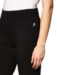 Energy Zone Women's Cotton Stretch Yoga Pant, Deep Black, Large