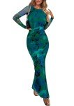 PrettyGarden Women's Long Sleeve Floral Maxi Dress