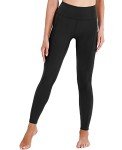 Polygon Yoga Pants for Women, High Waisted Leggings with Pockets, Tummy Control Non See Through Workout Pants(Black-M)