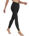 Polygon Yoga Pants for Women, High Waisted Leggings with Pockets, Tummy Control Non See Through Workout Pants(Black-M)