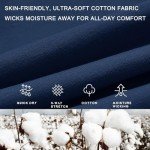 Willit Women's Cotton Sweatpants Open Bottom Yoga Sports Pants Straight Leg Lounge Athletic Pants with Pockets Navy Blue L