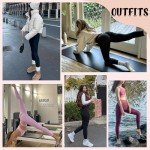 CTHH 4 Pack Leggings for Women-High Waisted Non See-Through Yoga Pants Tummy Control Workout Gym Tights