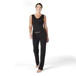 No Nonsense Women's Sport Yoga Pant, Black, X-Large