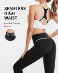 CAMBIVO Yoga Pants for Women High Waisted Womens Workout Leggings with Pockets, Non See-Through and 4 Way Stretch Fabric Black